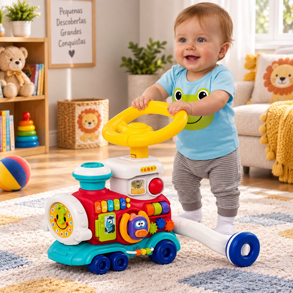 Andador Infantil Importudo Baby Trenzinho Musical