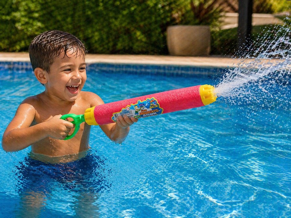 Aquajato Lança Água Infantil Brinquedo Verão — foto 1