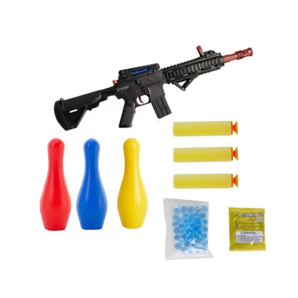 Arma De Brinquedo Gel Metralhadora e Tiro ao Alvo