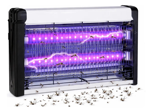 Armadilha Elétrica Mata Mosquito com Luz UV Dupla 40W 220V