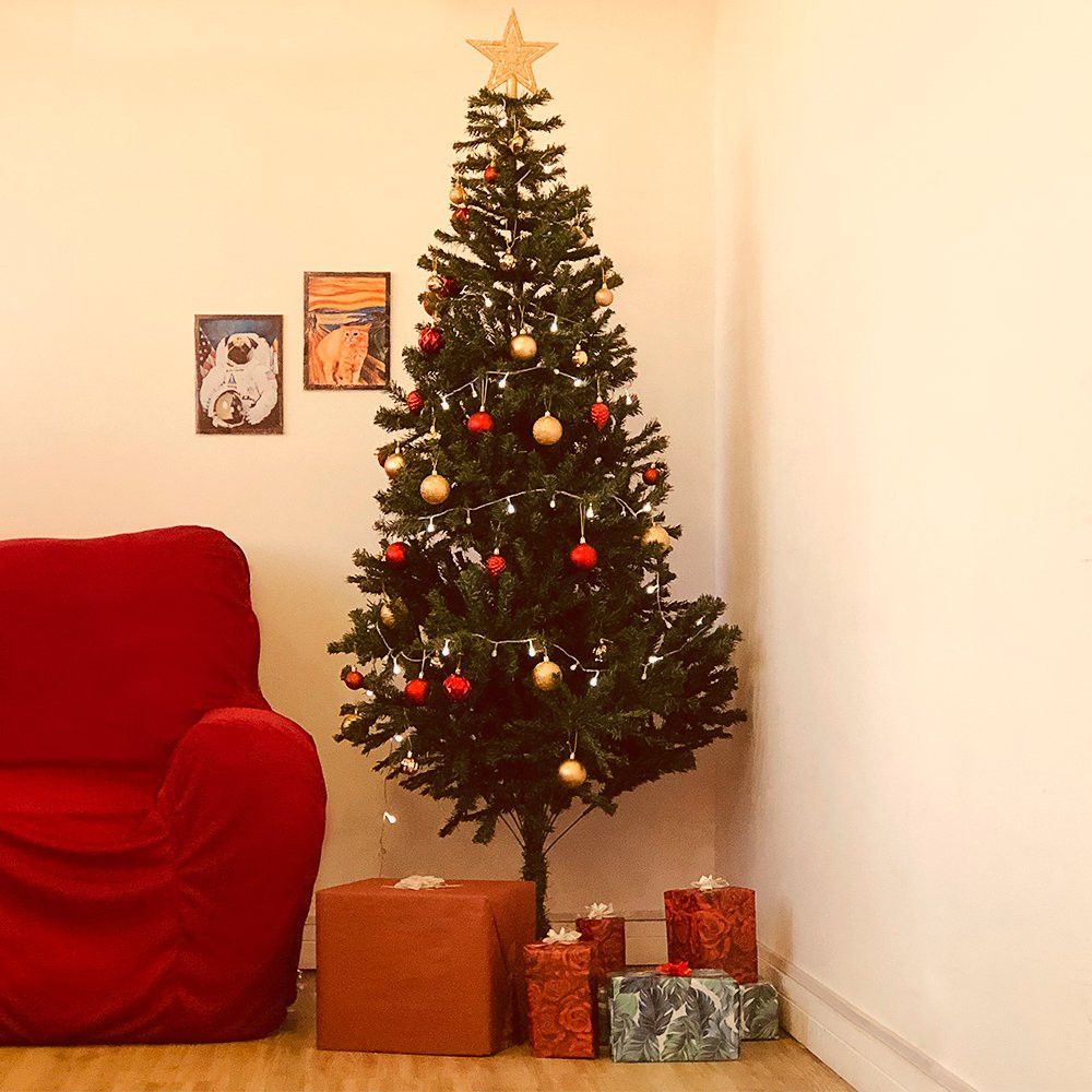 Árvore De Natal Pinheiro Luxo 2,10 Altura 1.150 Galhos — foto 1