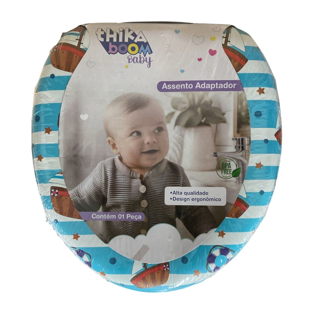 Assento Adaptador Infantil para Vaso Sanitário - Azul — foto 1