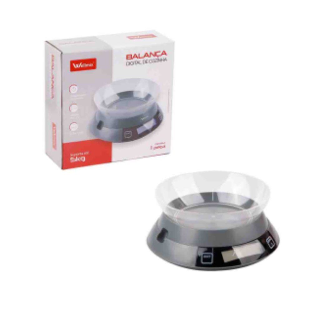 Balança Digital Wellmix 5kg com Tigela Removível 1L — foto 1