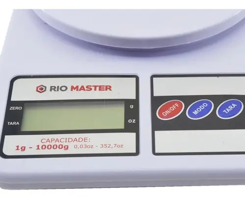 Balança Digital de Cozinha 10 kg Precisão 1 g Clink Branca