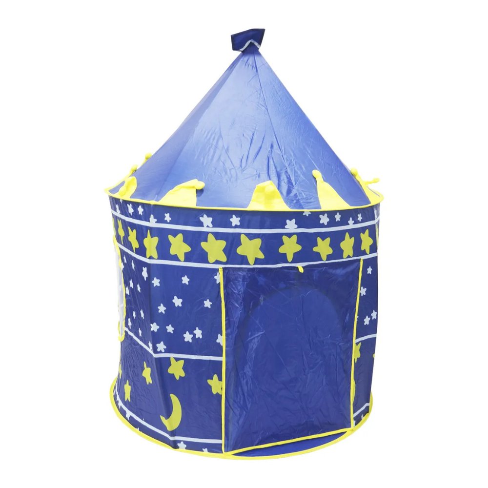Barraca Infantil Castelo Azul 135 cm com Estrutura Leve para Brincadeiras — foto 1