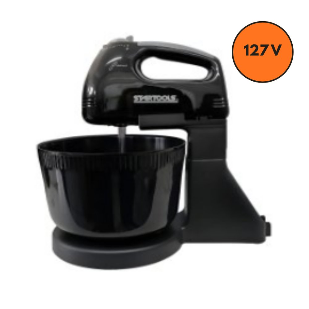 Batedeira Elétrica Startools Preta 250W 127V com Tigela 2L