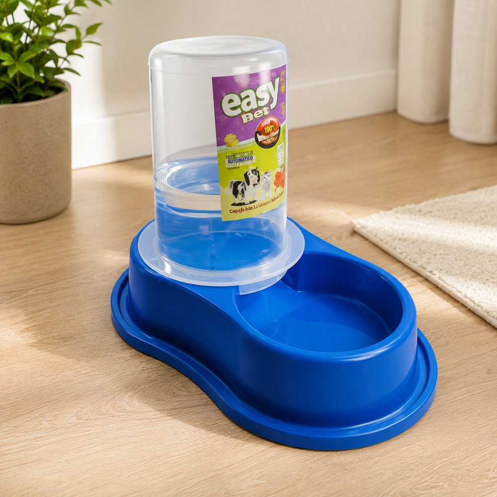 Bebedouro Automático Para Cães E Gatos Antiformiga - AZUL — foto 1