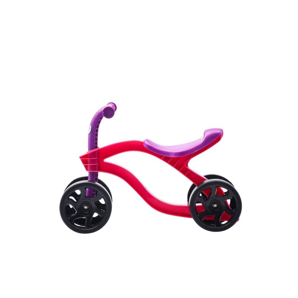 Bicicleta De Equilíbrio Infantil Futurista Sem Pedal 4 Rodas - Rosa