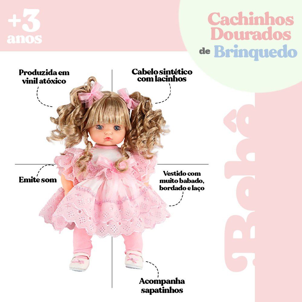 Boneca Addara Cachinhos Dourado Que Fala — foto 1