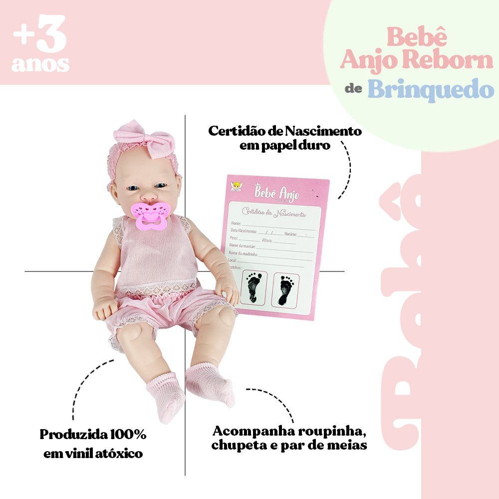 Boneca Anjo Collection Com Shortinho — foto 1