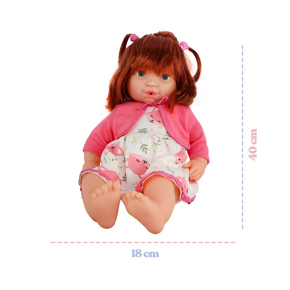 Boneca Babycinos Ruiva Com Acessórios — foto 1