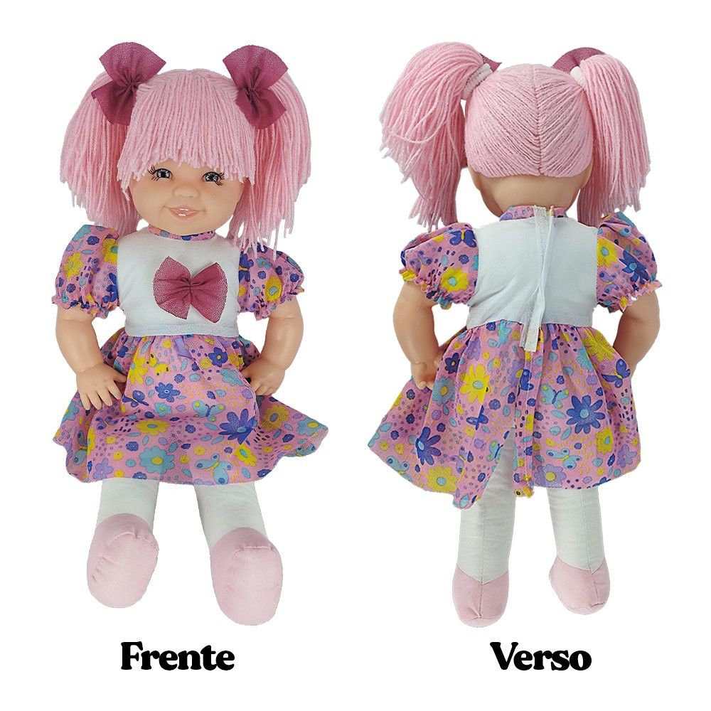Boneca De Pano Linda E Macia Maricota Rosa — foto 1