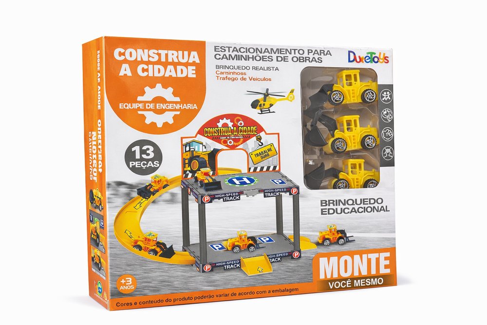 Brinquedo de Engenharia Pista Carro Montável