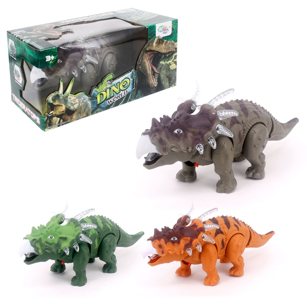 Brinquedo Dinossauro Triceratops Com Som Luz E Movimento - Sortida — foto 1