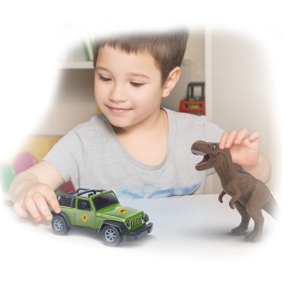 Brinquedo Infantil Carrinho Safari e Tiranossauro Rex — foto 1