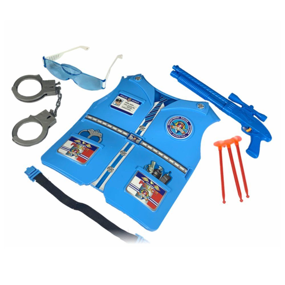 Brinquedo Infantil Kit Policial - Azul — foto 1