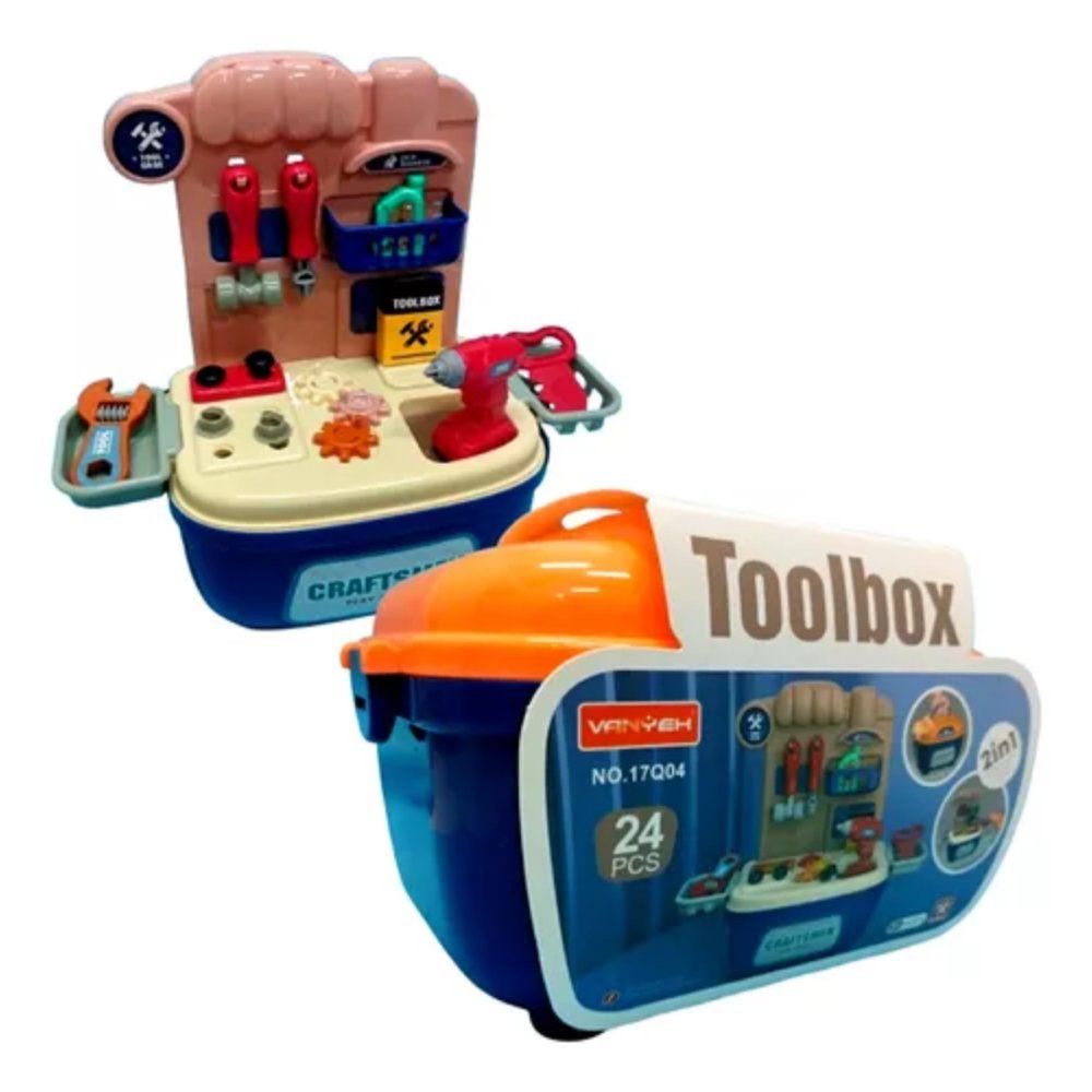 Brinquedo Infantil Maleta de Ferramentas - 24 Peças