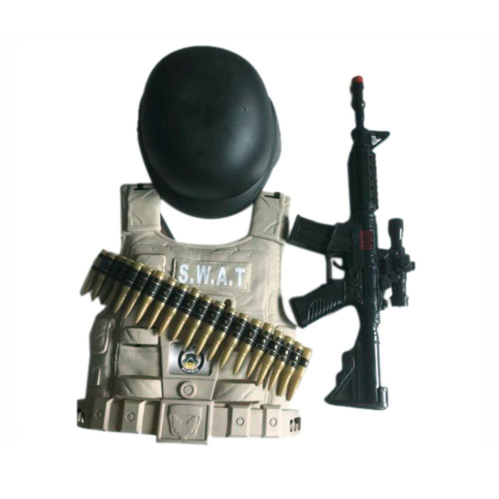 Brinquedo Kit Policial com Colete Rifle e Acessórios — foto 1