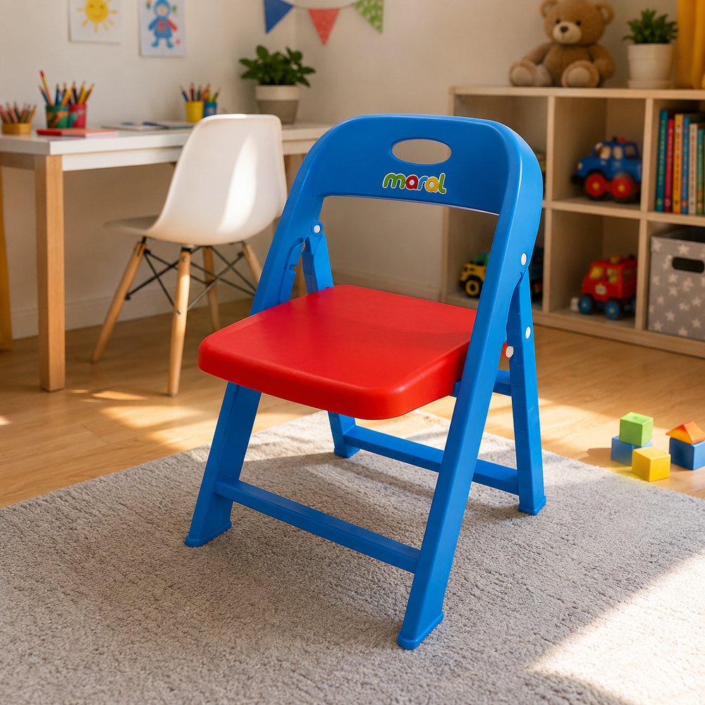 Cadeirinha Infantil Dobrável - Azul — foto 1