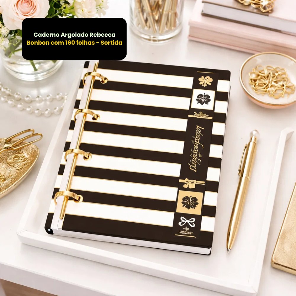 Caderno Argolado Rebecca Bonbon com 160 folhas - Sortida — foto 1
