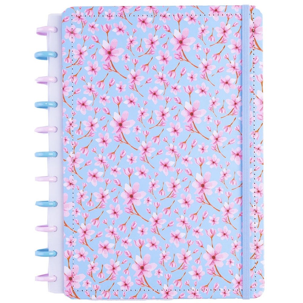 Caderno Cerejeira Médio M Disco Reposicionável Capa Dura Disko