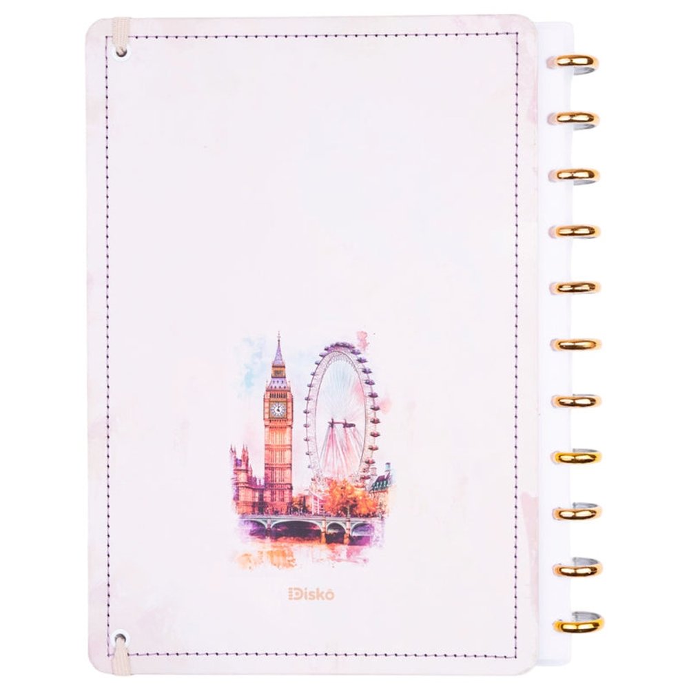 Caderno Disko Inglaterra Londres Médio M 80 Folhas