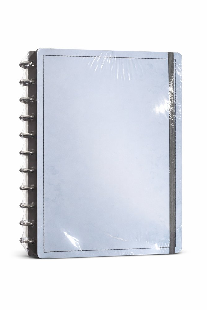 Caderno Grey Disco Reposicionável Grande G Capa Dura Disko