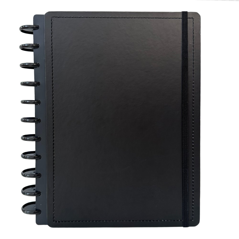 Caderno Disko Black Preto Médio M 80 Folhas