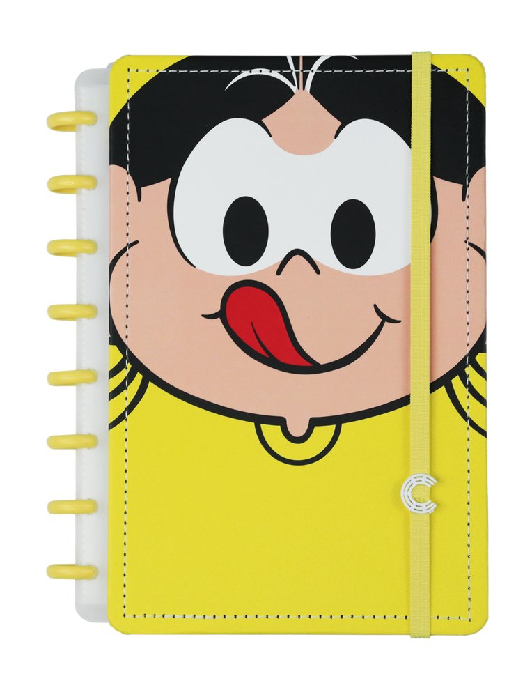 Caderno Inteligente Animativa Magali Grande Amarelo 80 Folhas