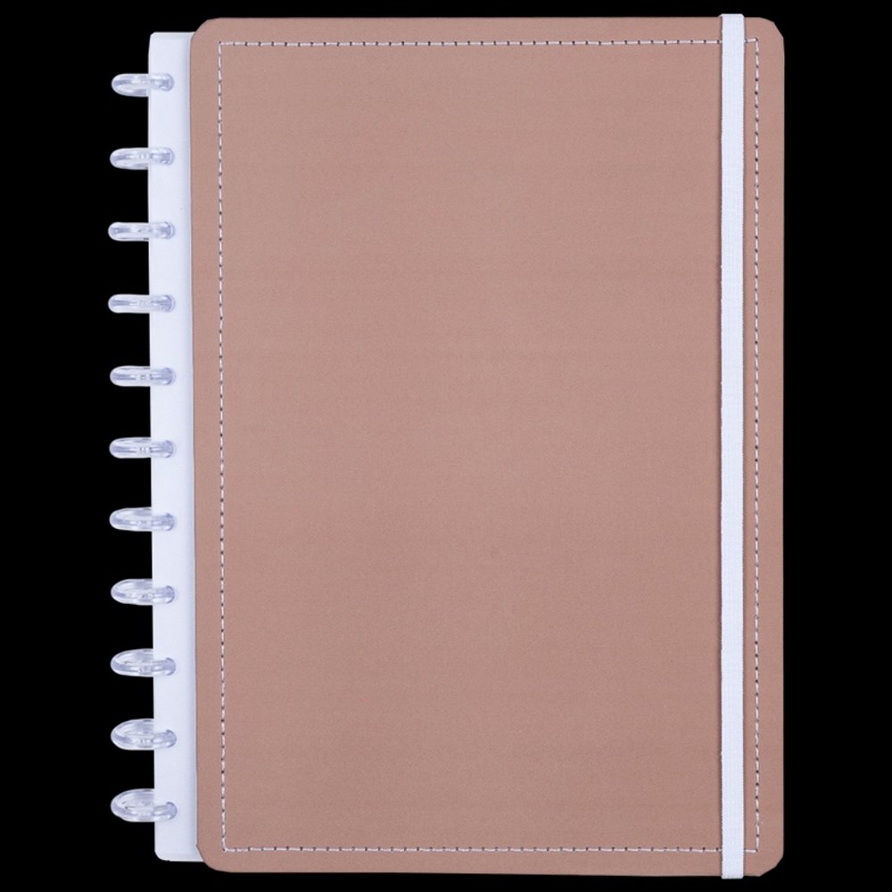 Caderno Mocha Médio M Capa Dura Disco Reposicionável