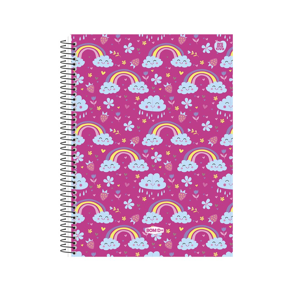 Caderno Universitário Animativa 20 Matérias 320 Folhas Capa Dura — foto 1