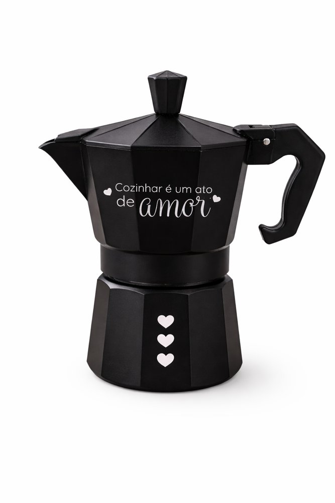 Cafeteira Italiana Fratelli Milano Preta 300ml 6 Xícaras — foto 1