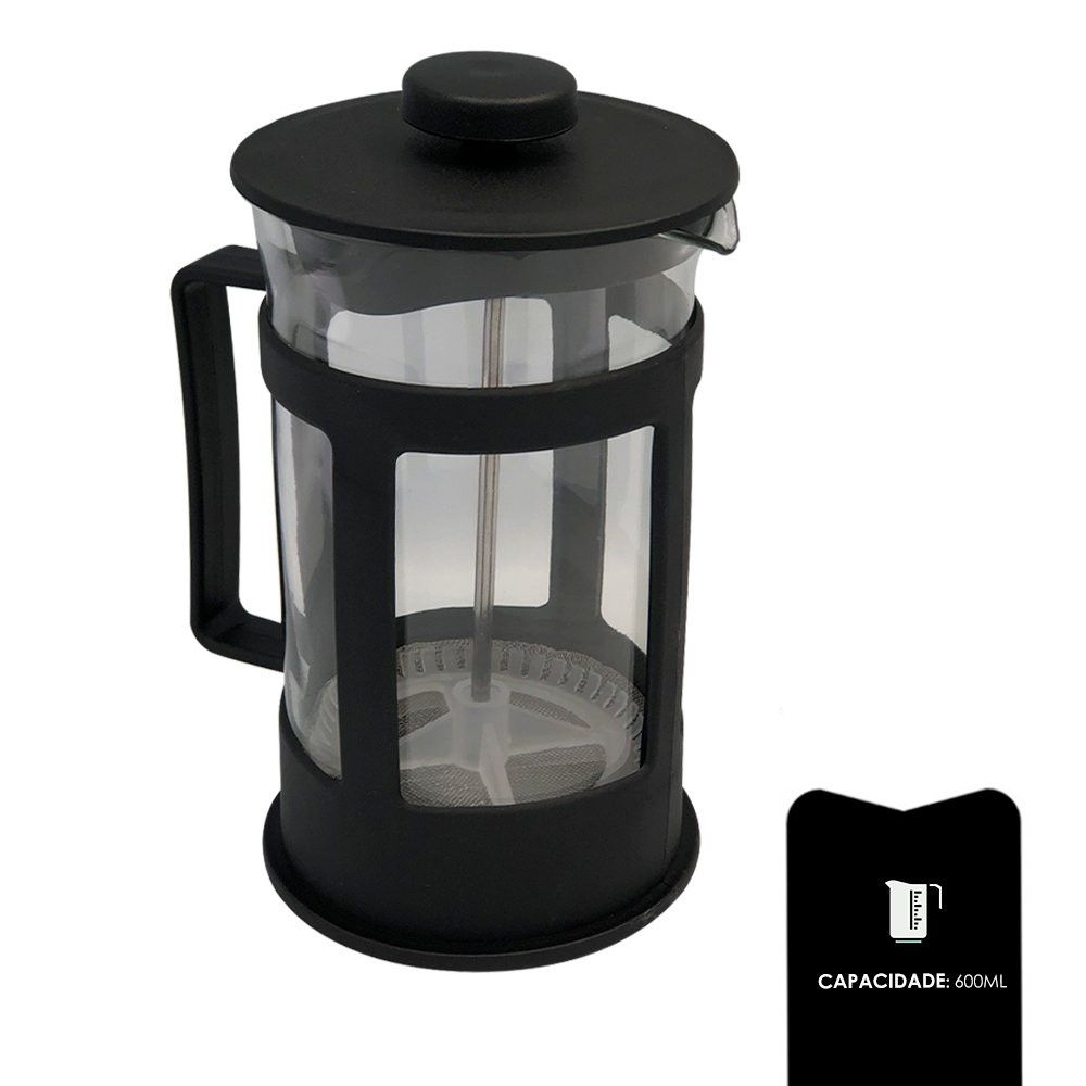 Cafeteira Prensa Francesa Wincy 600ml Vidro — foto 1