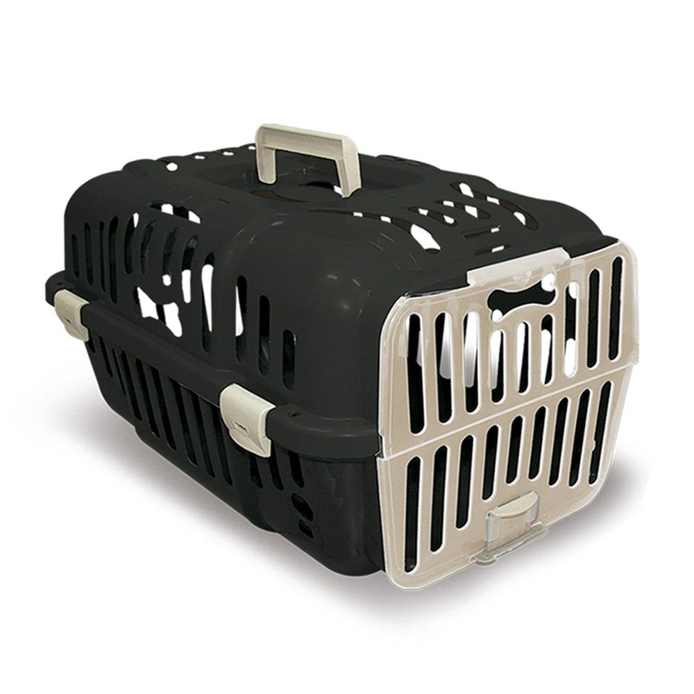 Caixa de Transporte Furacão Pet N1 Preta para Cães e Gatos até 6 kg — foto 1