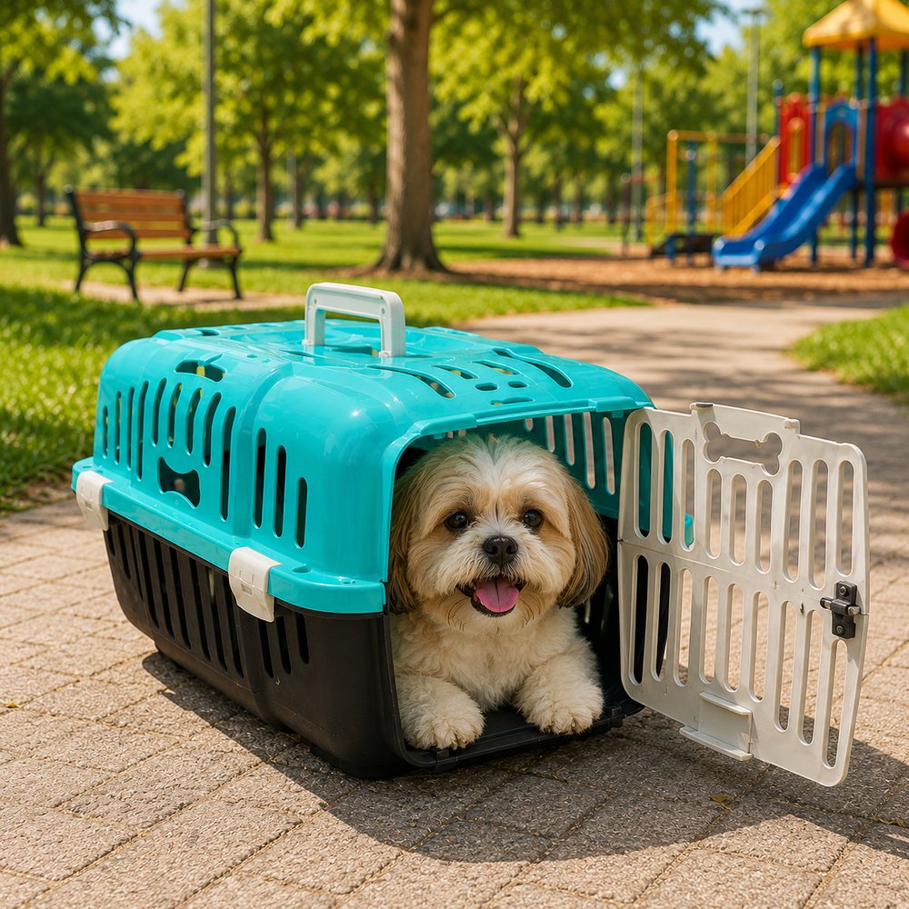 Caixa de Transporte Furacão Pet N1 Verde para Cães e Gatos até 6 kg — foto 1