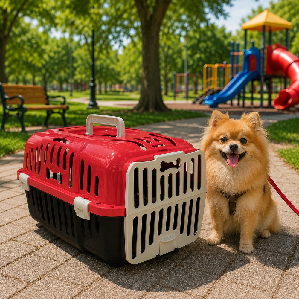 Caixa de Transporte Furacão Pet N1 Vermelha para Cães e Gatos até 6 kg — foto 1