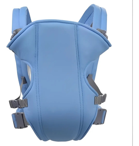 Canguru Carregador de Bebê Ergonômico 3 Posições, Poliéster, até 9 kg, Alças Ajustáveis, Azul-escuro — foto 1