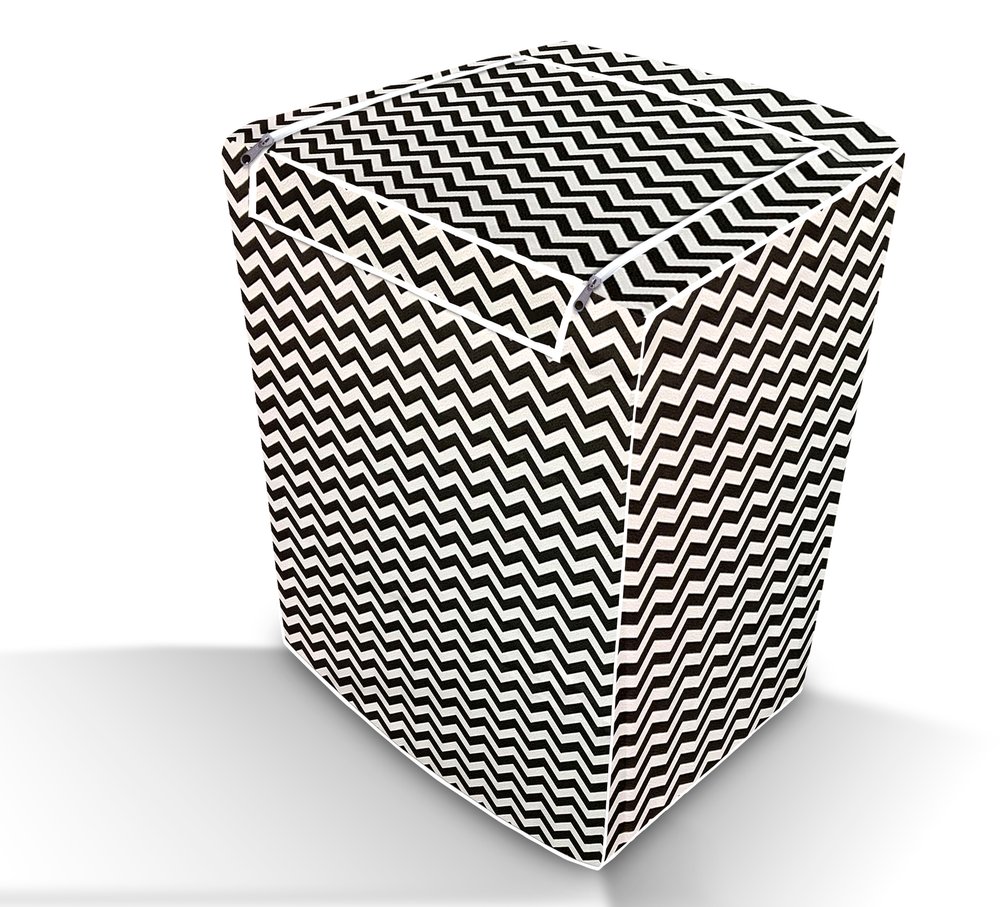 Capa de Maquina de Lavar Abertura Frontal Lavanderia com Ziper GG - Zig Zag