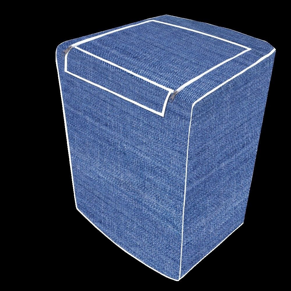 Capa Maquina de Lavar Abertura Superior Jeans - G — foto 1