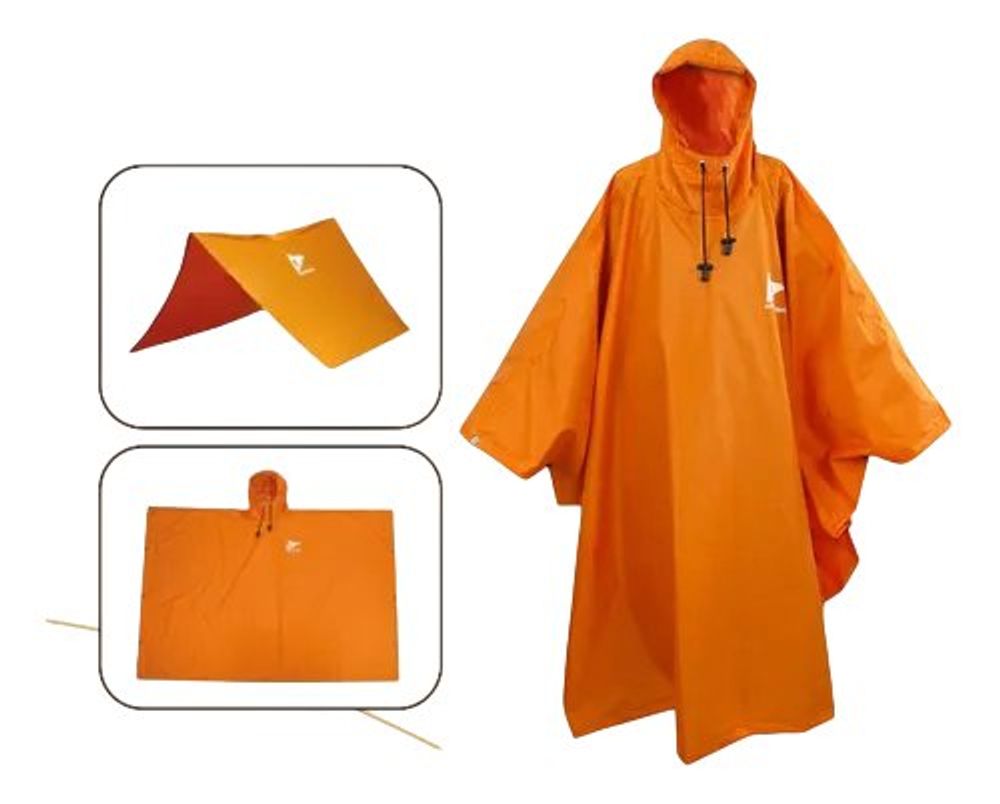 Capa de Chuva Poncho Pro Nautika Legendários Laranja — foto 1