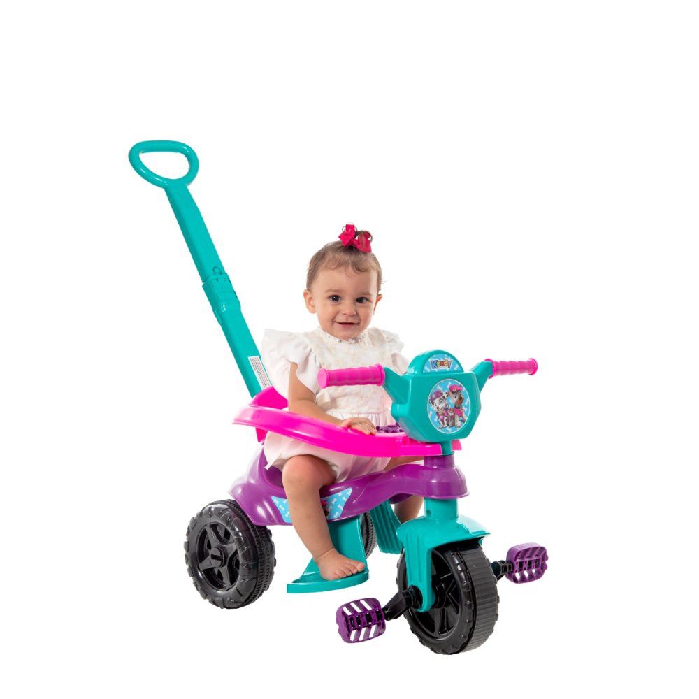 Carrinho de Passeio com Pedal Infantil KEMOTOCA Baby Dog Roxo — foto 1