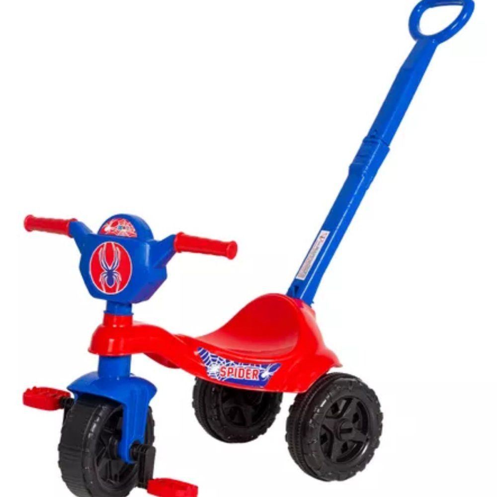 Carrinho de passeio/Pedal infantil Kemotoca Spider c/Haste — foto 1