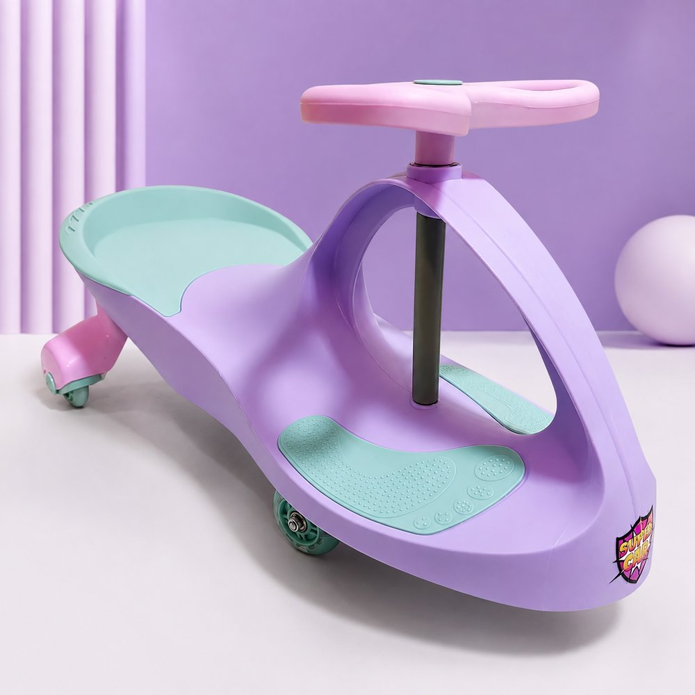 Carrinho de Rolimã Infantil Super Car - Lilás e Rosa — foto 1