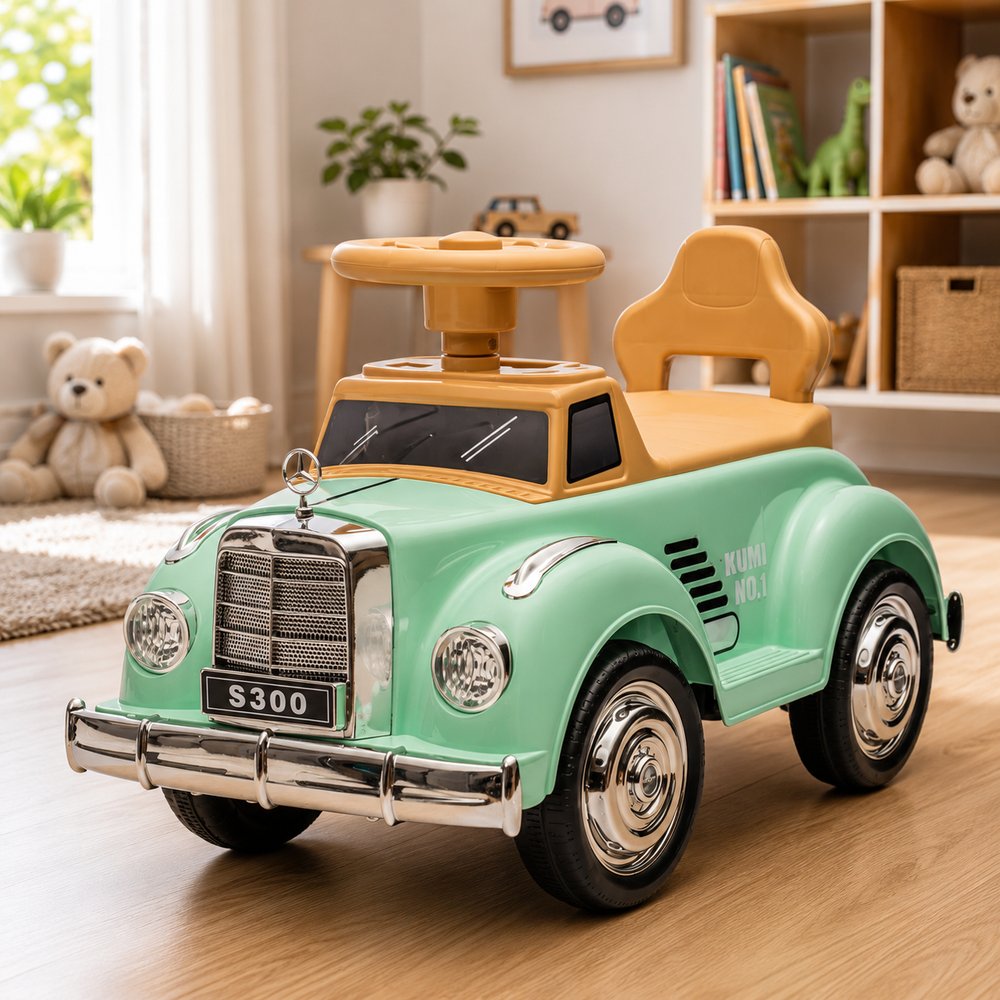Carrinho Elétrico Infantil Retrô - Verde