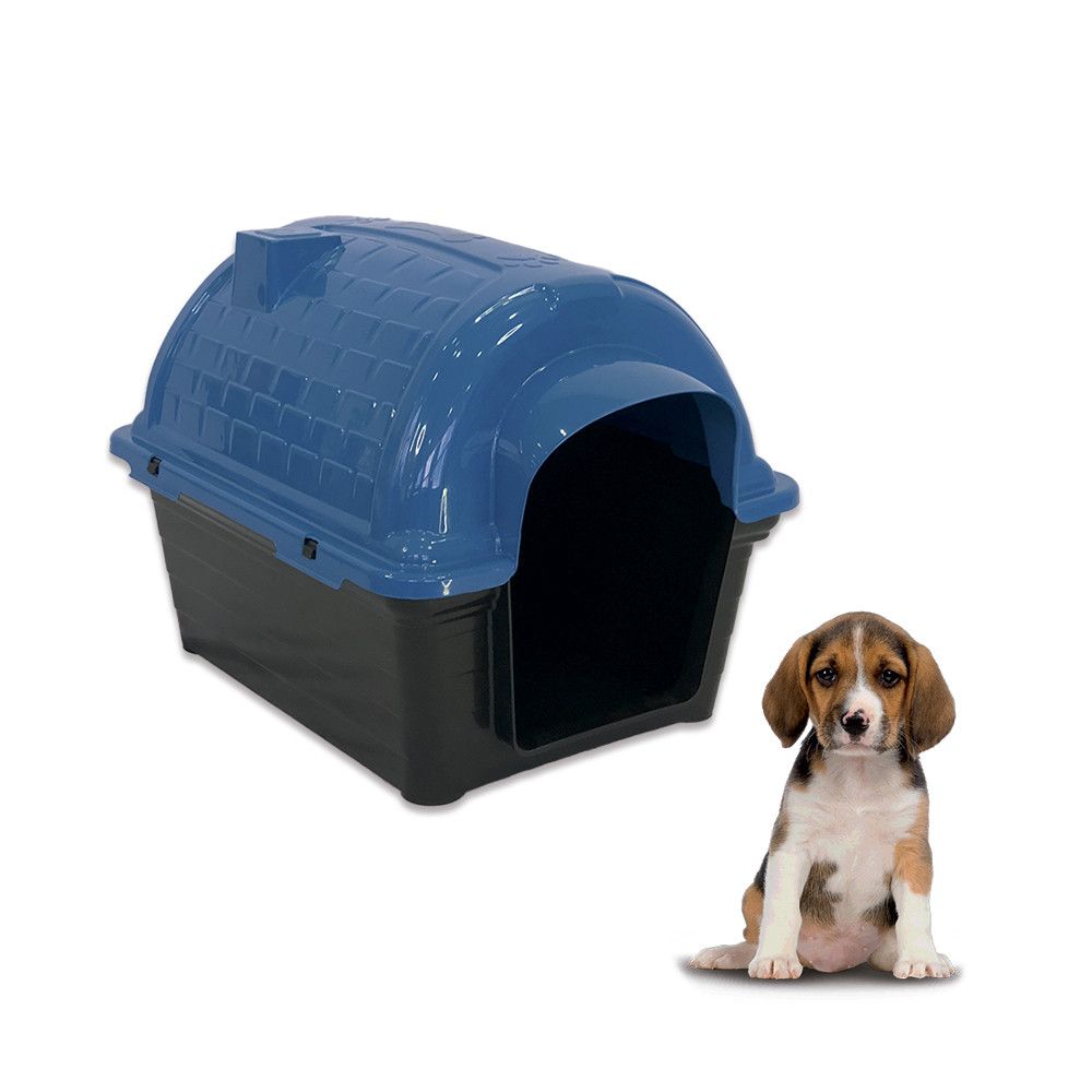 Casinha para Cachorro Furacão Pet Iglu N1 Azul 48 cm para Porte Pequeno — foto 1
