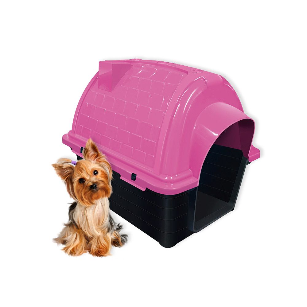 Casinha Pet Raças Pequenas N1 Iglu para Cachorro Rosa — foto 1