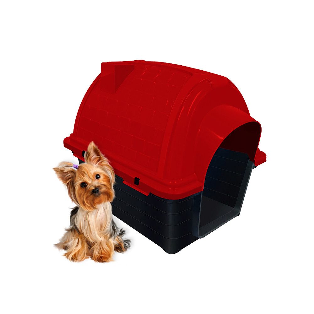 Casinha Pet Raças Pequenas N1 Iglu para Cachorro Vermelha — foto 1