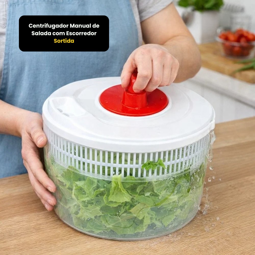 Centrifugador Manual de Salada com Escorredor - Sortida — foto 1