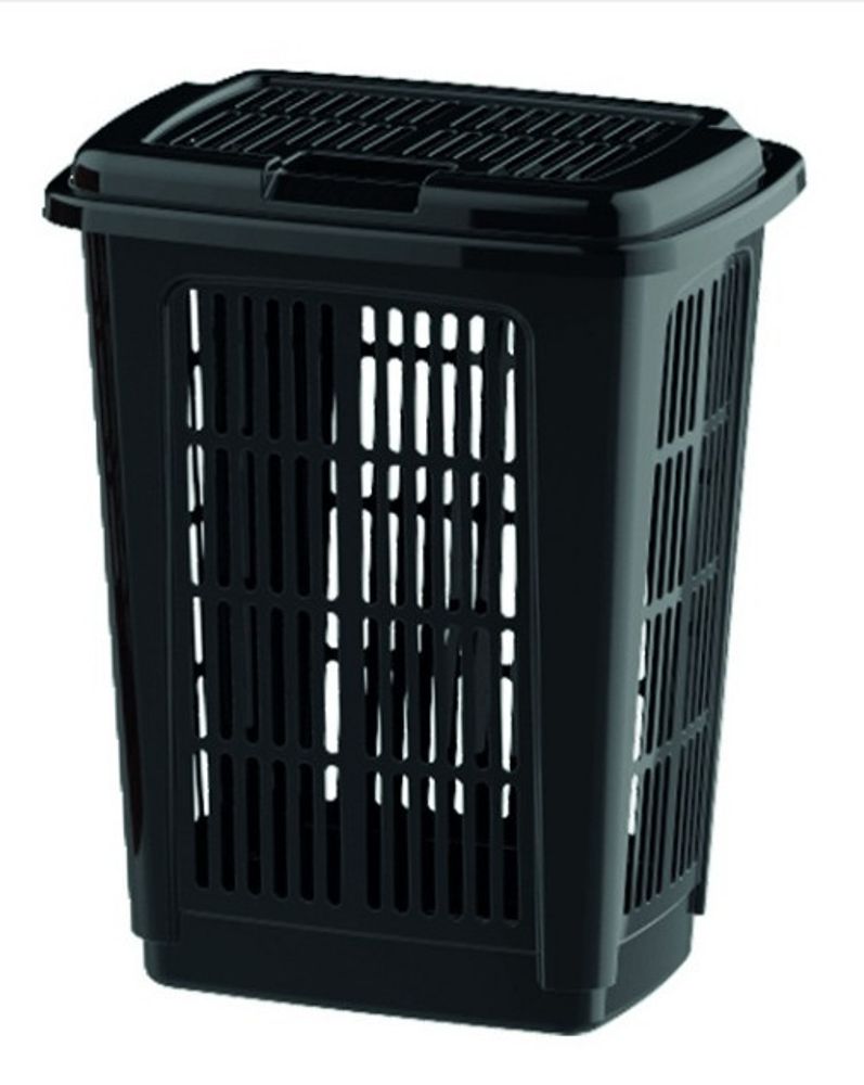 Cesto de Lavanderia 30 Litros Preto — foto 1