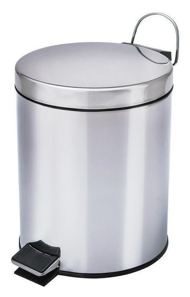Lixeira de Pedal Wincy Inox 3 Litros com Cesto Interno — foto 1
